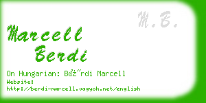 marcell berdi business card